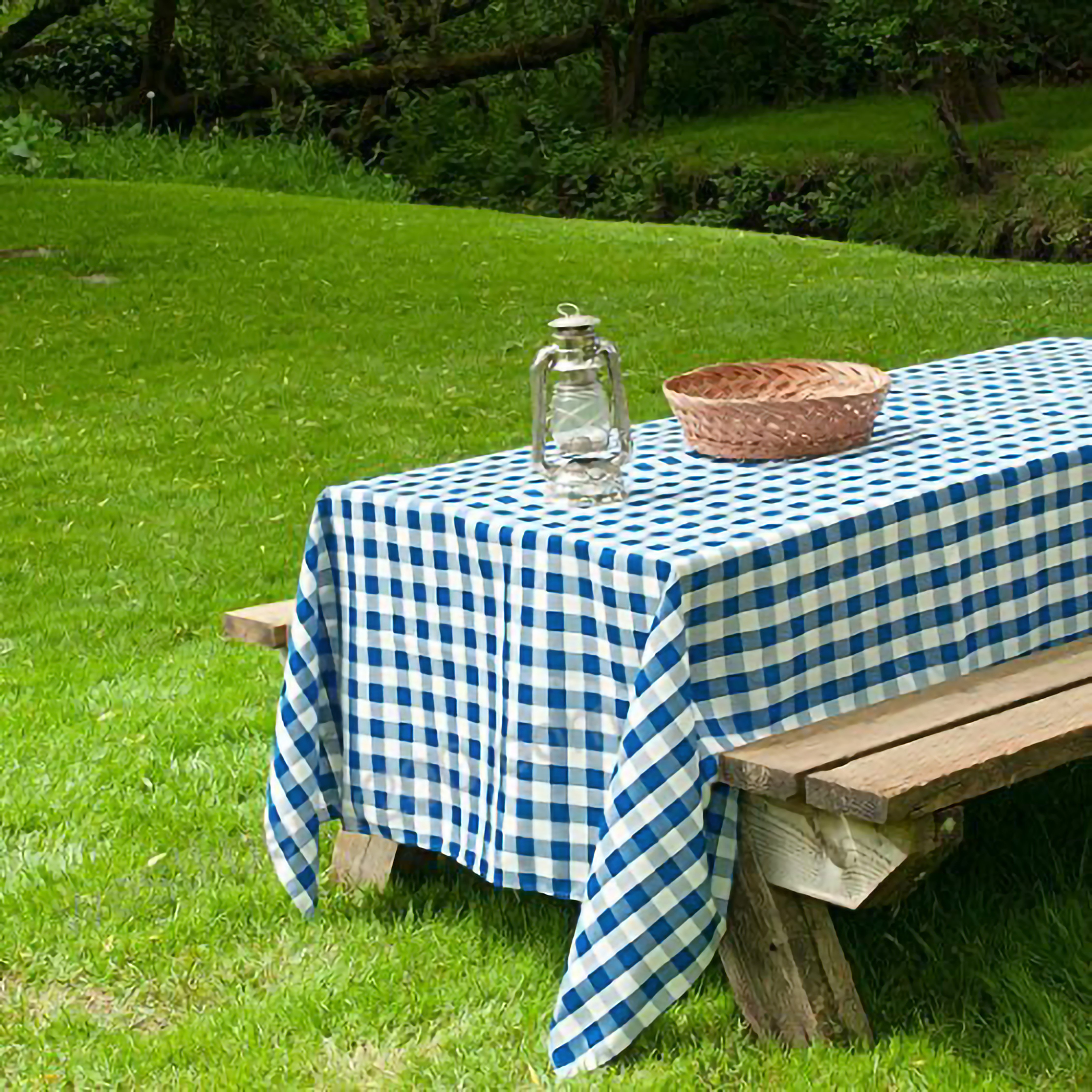 60x126" Checkered Gingham Tablecloth Polyester Rectangular Linens Wedding PARTY - Picture 22 of 53
