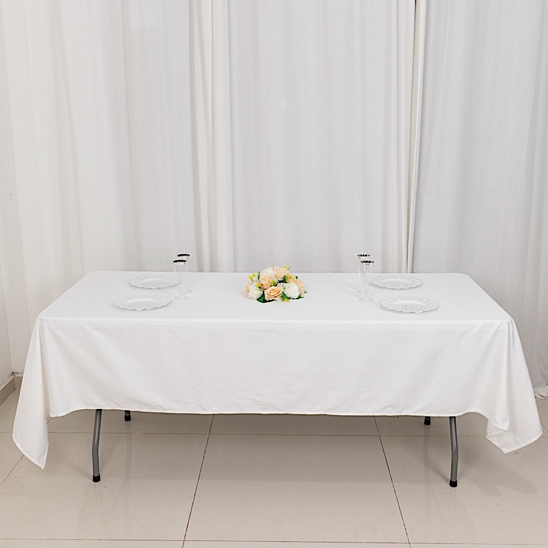 60" x 102" Rectangular Cotton Wedding Tablecloth Linens High Quality- 3 Colors - Picture 14 of 19