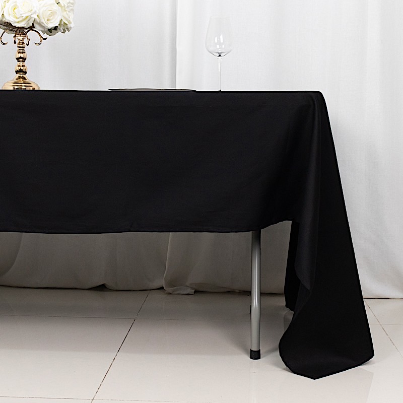 60" x 126" Rectangular 100% COTTON Wedding Tablecloth High Quality Dinner Linens - Picture 9 of 19