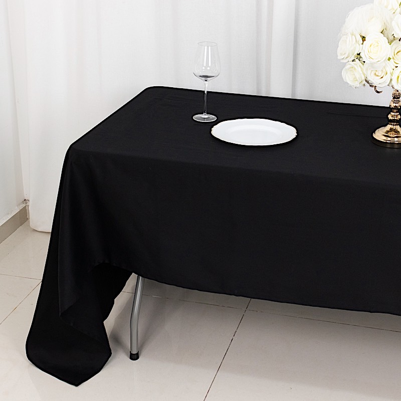 60" x 126" Rectangular 100% COTTON Wedding Tablecloth High Quality Dinner Linens - Picture 6 of 19