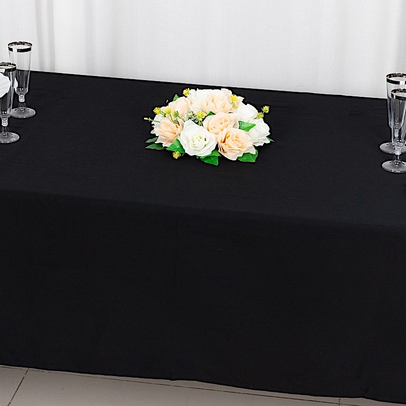 60" x 126" Rectangular 100% COTTON Wedding Tablecloth High Quality Dinner Linens - Picture 7 of 19