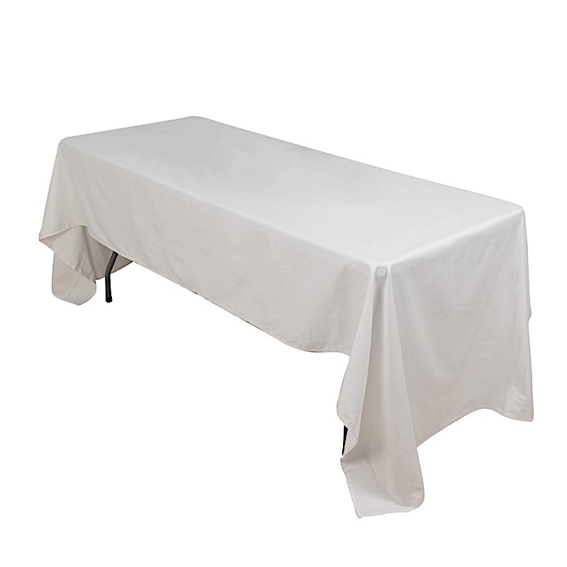 60" x 126" Rectangular 100% COTTON Wedding Tablecloth High Quality Dinner Linens - Picture 12 of 19
