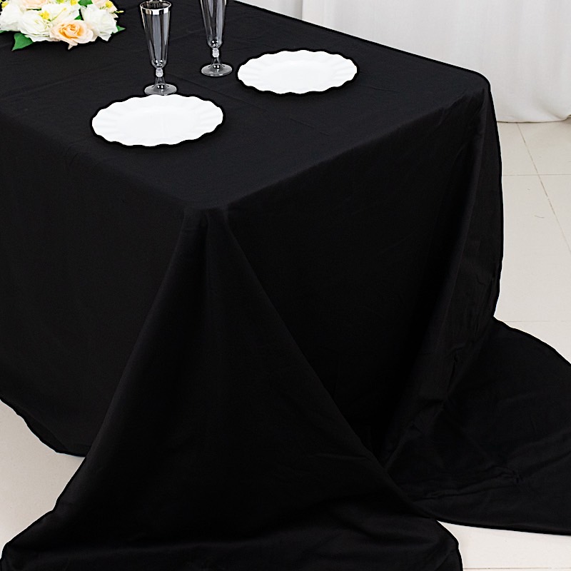 90" x 156" Rectangular COTTON TABLECLOTH Wedding Dinner Linens High Quality - Picture 9 of 19