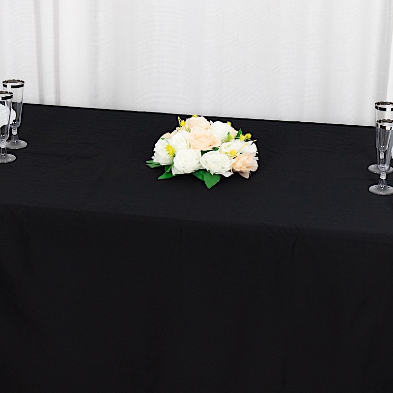 90" x 156" Rectangular COTTON TABLECLOTH Wedding Dinner Linens High Quality - Picture 8 of 19