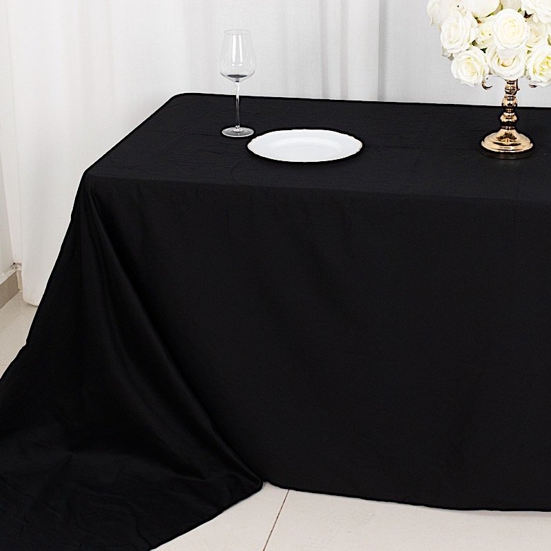 90" x 156" Rectangular COTTON TABLECLOTH Wedding Dinner Linens High Quality - Picture 7 of 19