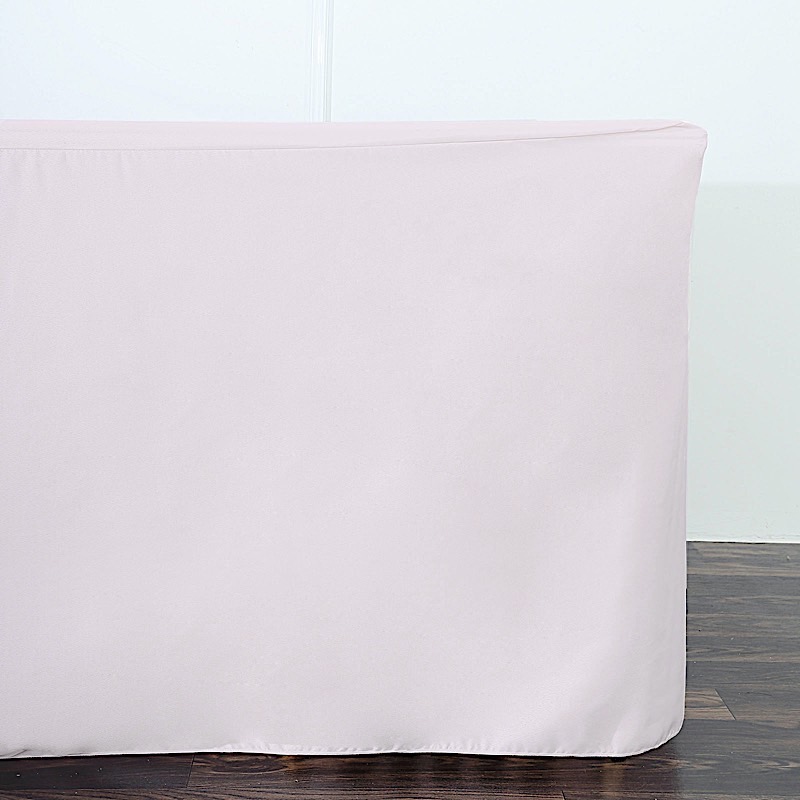 8 feet Fitted Polyester Tablecloths Wedding Party Catering Table Linens Home - 第 23/98 張圖片
