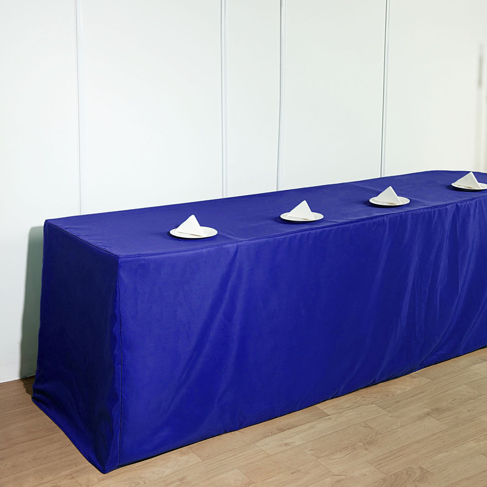 8 feet Fitted Polyester Tablecloths Wedding Party Catering Table Linens Home - 第 86/98 張圖片