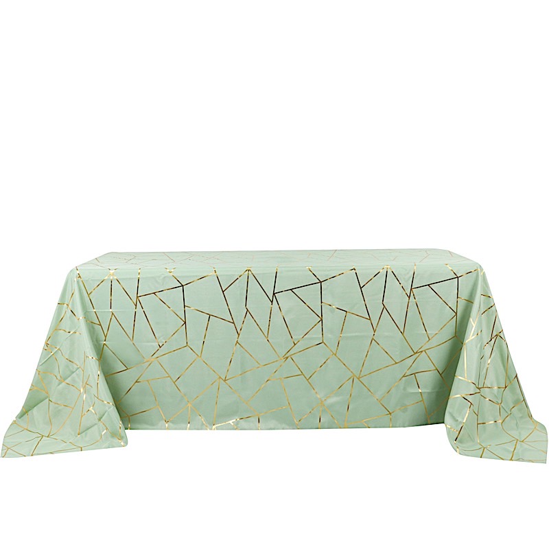 90"x132" Geometric Design Polyester Rectangle TABLECLOTH Party Event Decorations - Picture 56 of 74