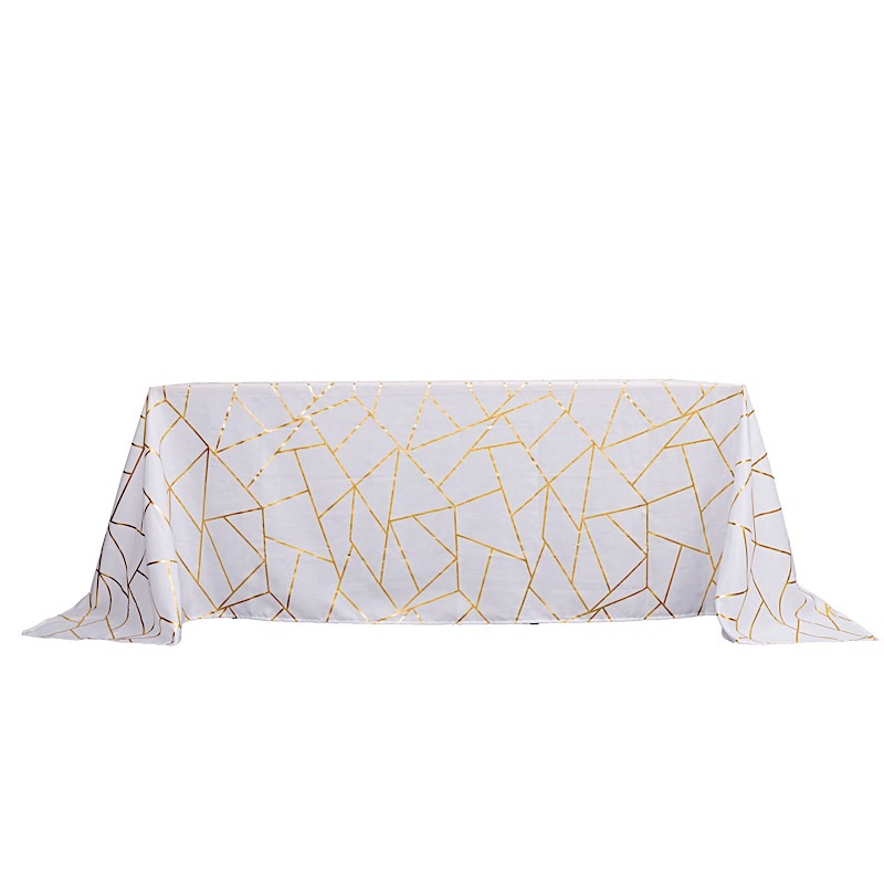 90"x132" Geometric Design Polyester Rectangle TABLECLOTH Party Event Decorations - Picture 70 of 74