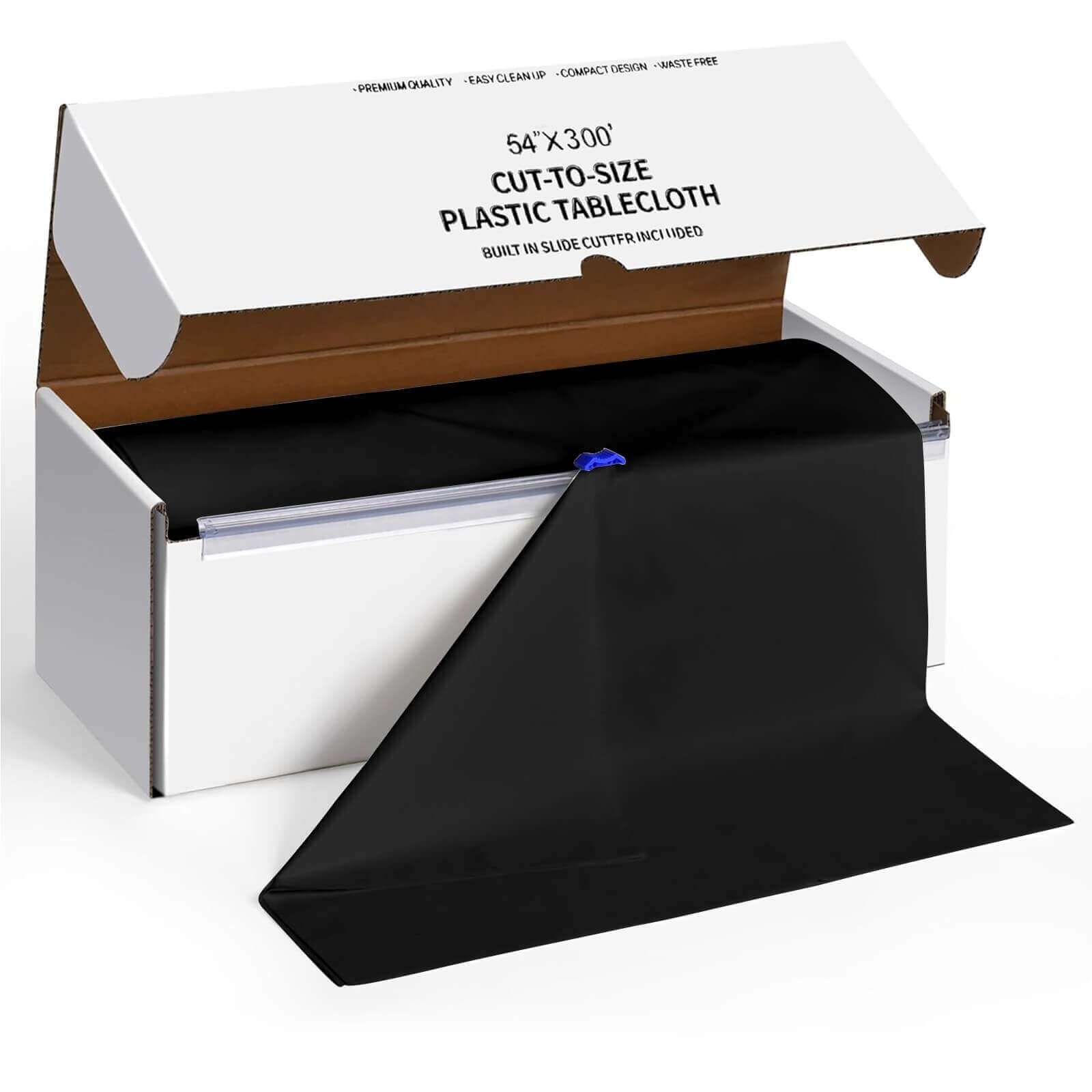 54" x 300 ft Disposable Plastic Rectangular Table Cover Roll Cut Up Box Party - Picture 6 of 41