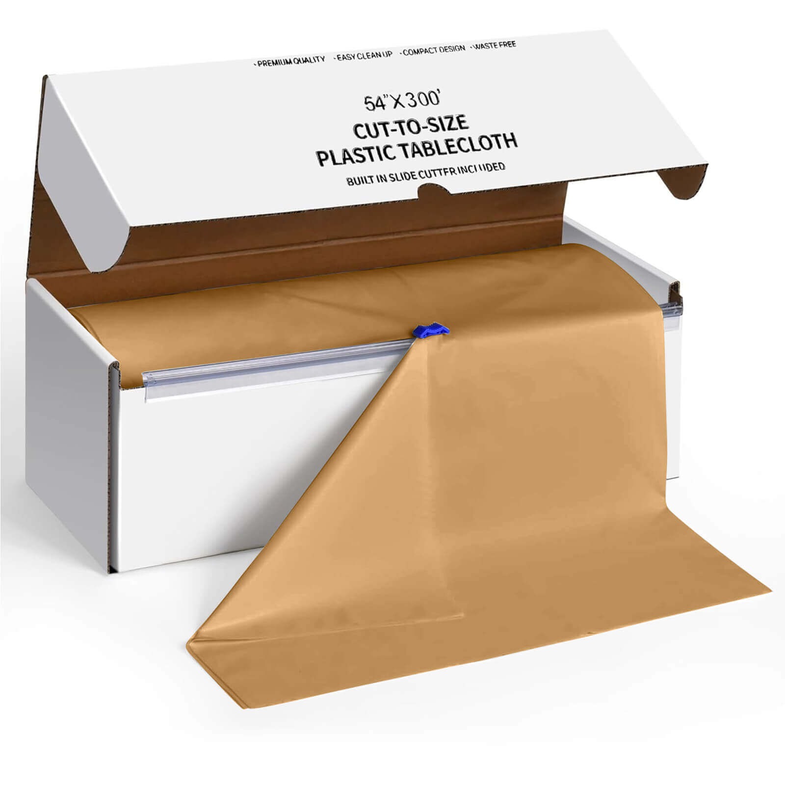 54" x 300 ft Disposable Plastic Rectangular Table Cover Roll Cut Up Box Party - Picture 22 of 41