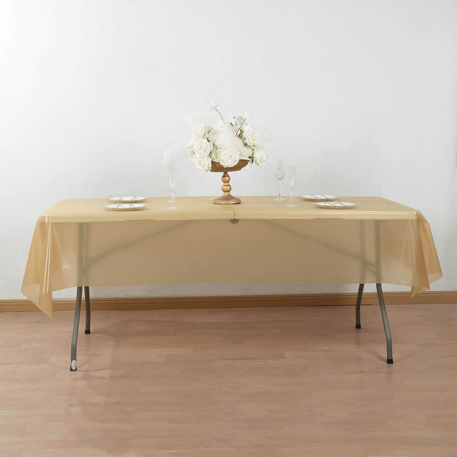54" x 300 ft Disposable Plastic Rectangular Table Cover Roll Cut Up Box Party - Picture 19 of 41