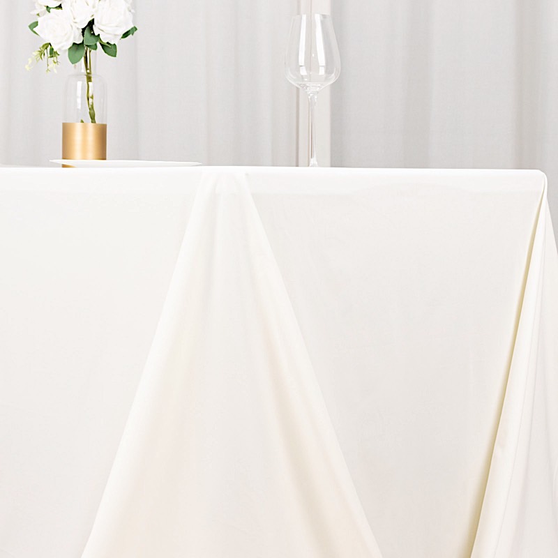 90x156 in Premium Scuba Polyester Rectangle TABLECLOTH Party Events Decorations