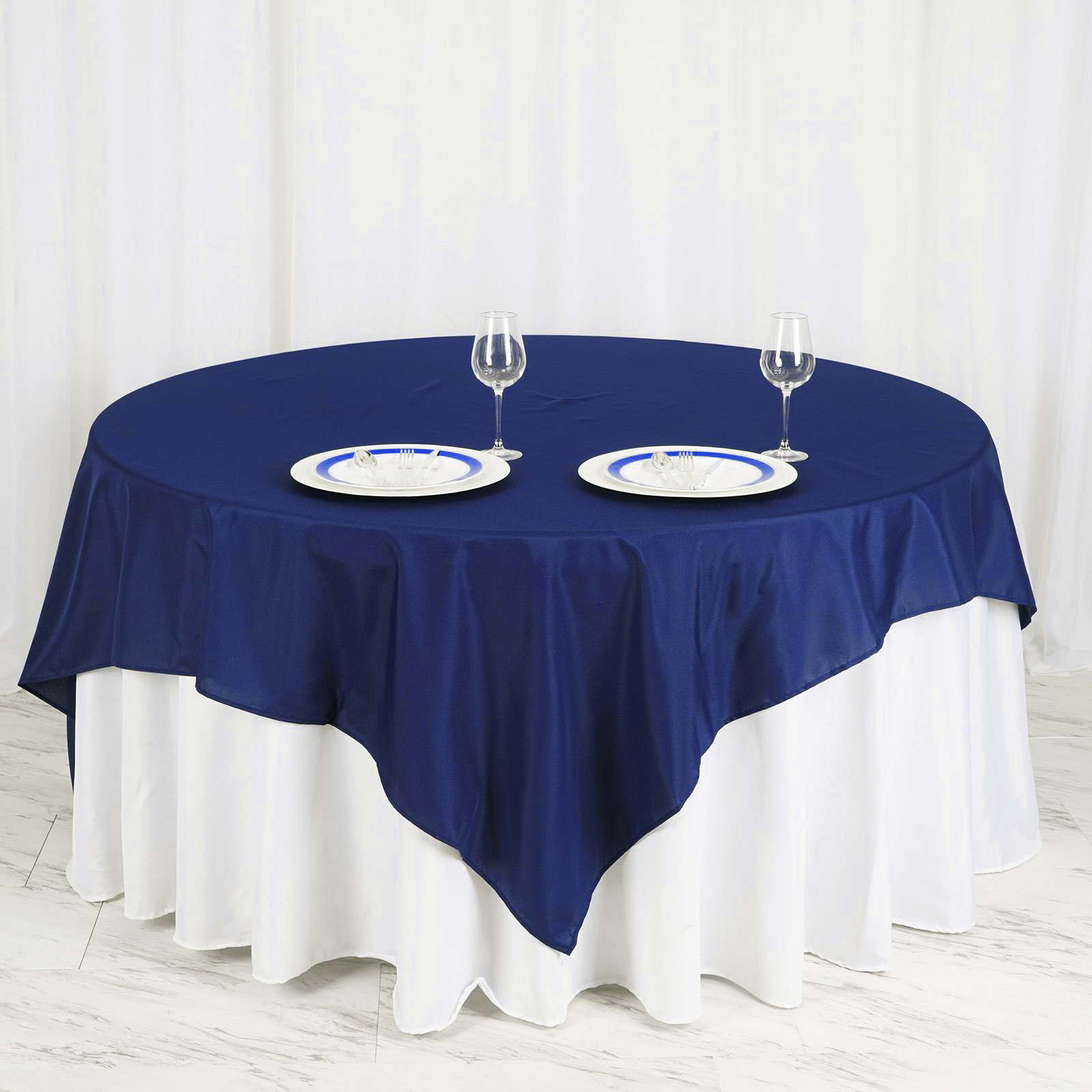 10 pcs 70 x 70" SQUARE POLYESTER Tablecloths Wedding Table Linens for Catering - Picture 160 of 268