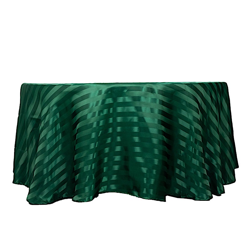 120" Stripes Satin Round Tablecloth Wedding Party Table Linens Event Decorations - Picture 26 of 65