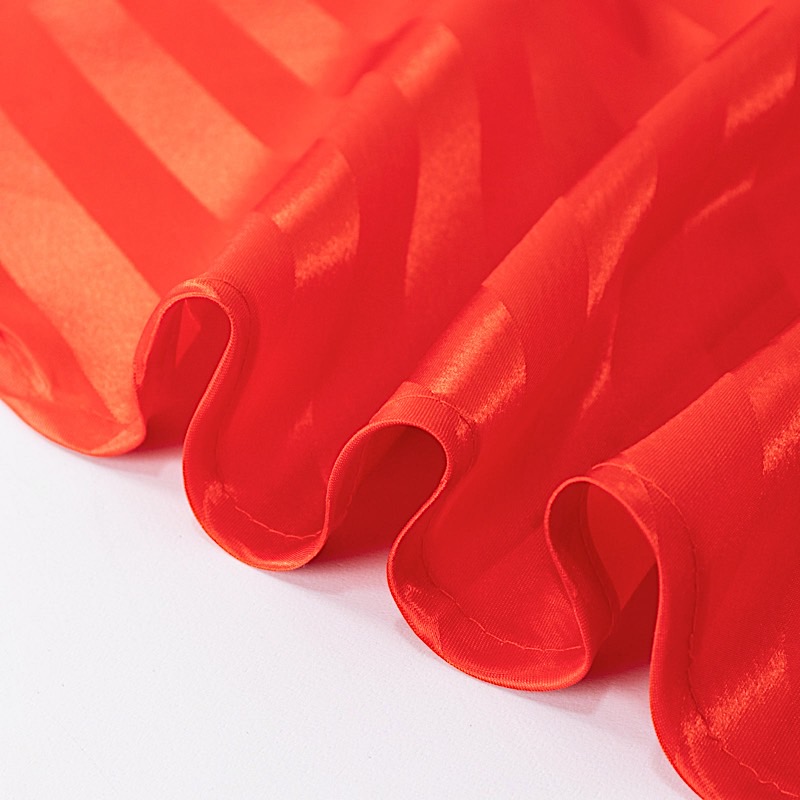 120" Stripes Satin Round Tablecloth Wedding Party Table Linens Event Decorations - Picture 41 of 65