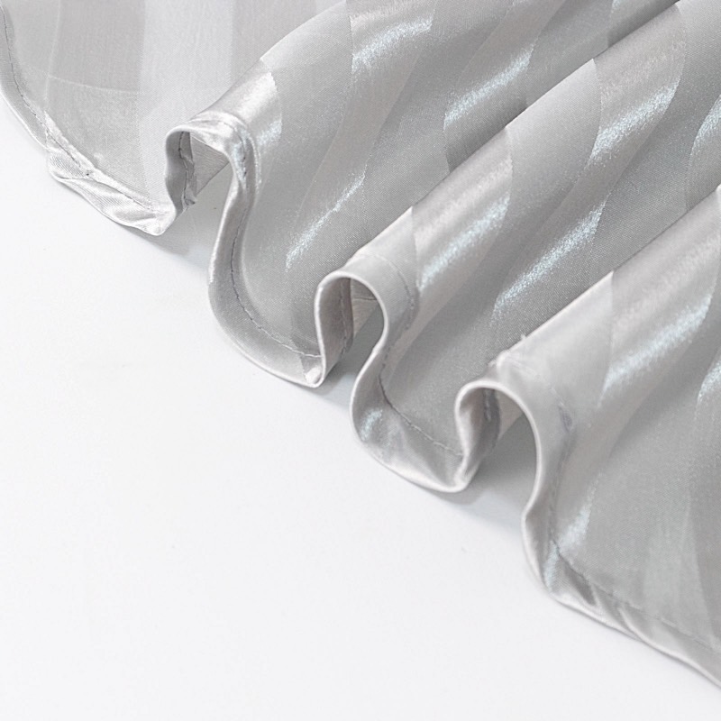 120" Stripes Satin Round Tablecloth Wedding Party Table Linens Event Decorations - Picture 57 of 65
