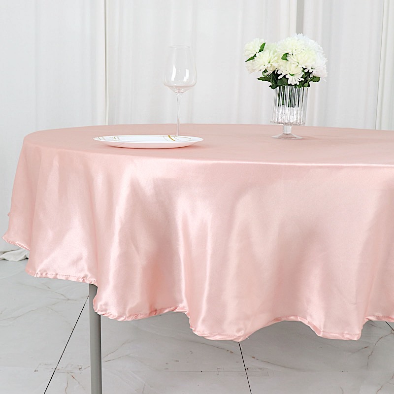 MANTEL REDONDO DE SATÉN DE 90 PULGADAS Cena Boda Fiesta Ropa de cama Decoraciones Venta - Imagen 41 de 107