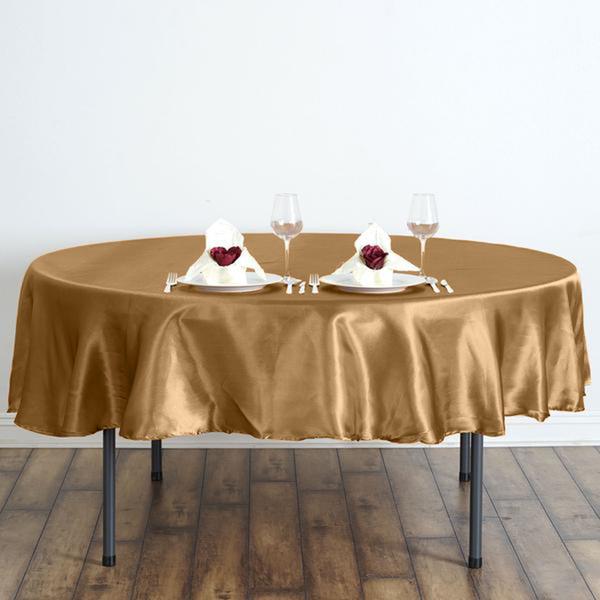 MANTEL REDONDO DE SATÉN DE 90 PULGADAS Cena Boda Fiesta Ropa de cama Decoraciones Venta - Imagen 52 de 107