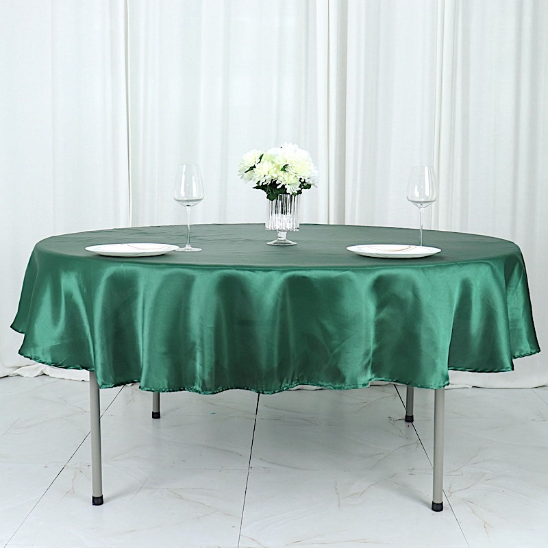 MANTEL REDONDO DE SATÉN DE 90 PULGADAS Cena Boda Fiesta Ropa de cama Decoraciones Venta - Imagen 60 de 107