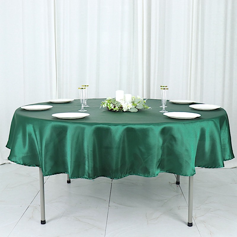MANTEL REDONDO DE SATÉN DE 90 PULGADAS Cena Boda Fiesta Ropa de cama Decoraciones Venta - Imagen 57 de 107