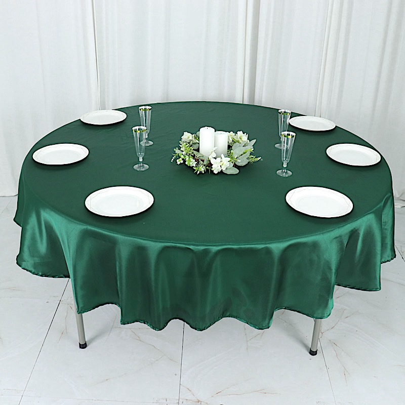 MANTEL REDONDO DE SATÉN DE 90 PULGADAS Cena Boda Fiesta Ropa de cama Decoraciones Venta - Imagen 59 de 107