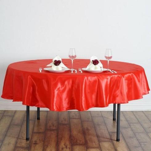 MANTEL REDONDO DE SATÉN DE 90 PULGADAS Cena Boda Fiesta Ropa de cama Decoraciones Venta - Imagen 78 de 107