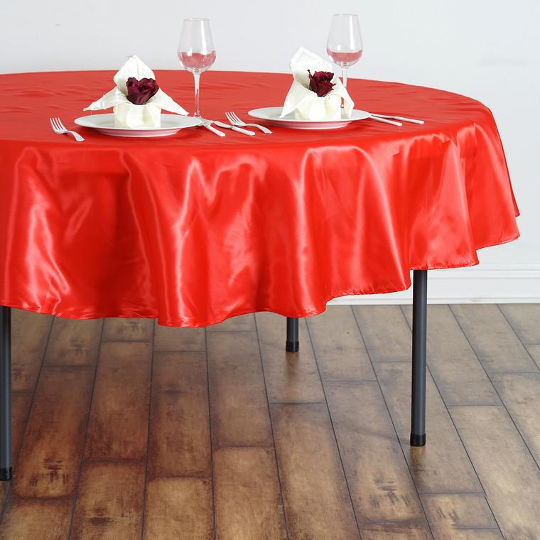 MANTEL REDONDO DE SATÉN DE 90 PULGADAS Cena Boda Fiesta Ropa de cama Decoraciones Venta - Imagen 77 de 107