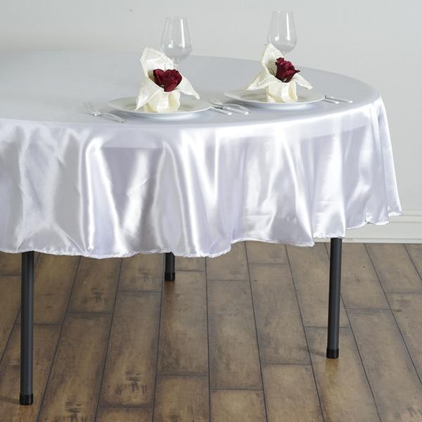 MANTEL REDONDO DE SATÉN DE 90 PULGADAS Cena Boda Fiesta Ropa de cama Decoraciones Venta - Imagen 97 de 107