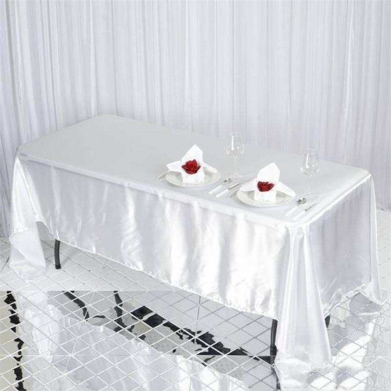 10 pcs 72x120" RECTANGLE Satin TABLECLOTHS Wedding Party Reception Linens SALE - Picture 12 of 16
