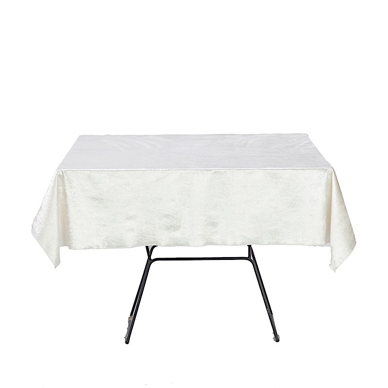 54x54-Inch Square Premium Velvet Table Overlay Wedding Home Decorations Supplies - Picture 37 of 66