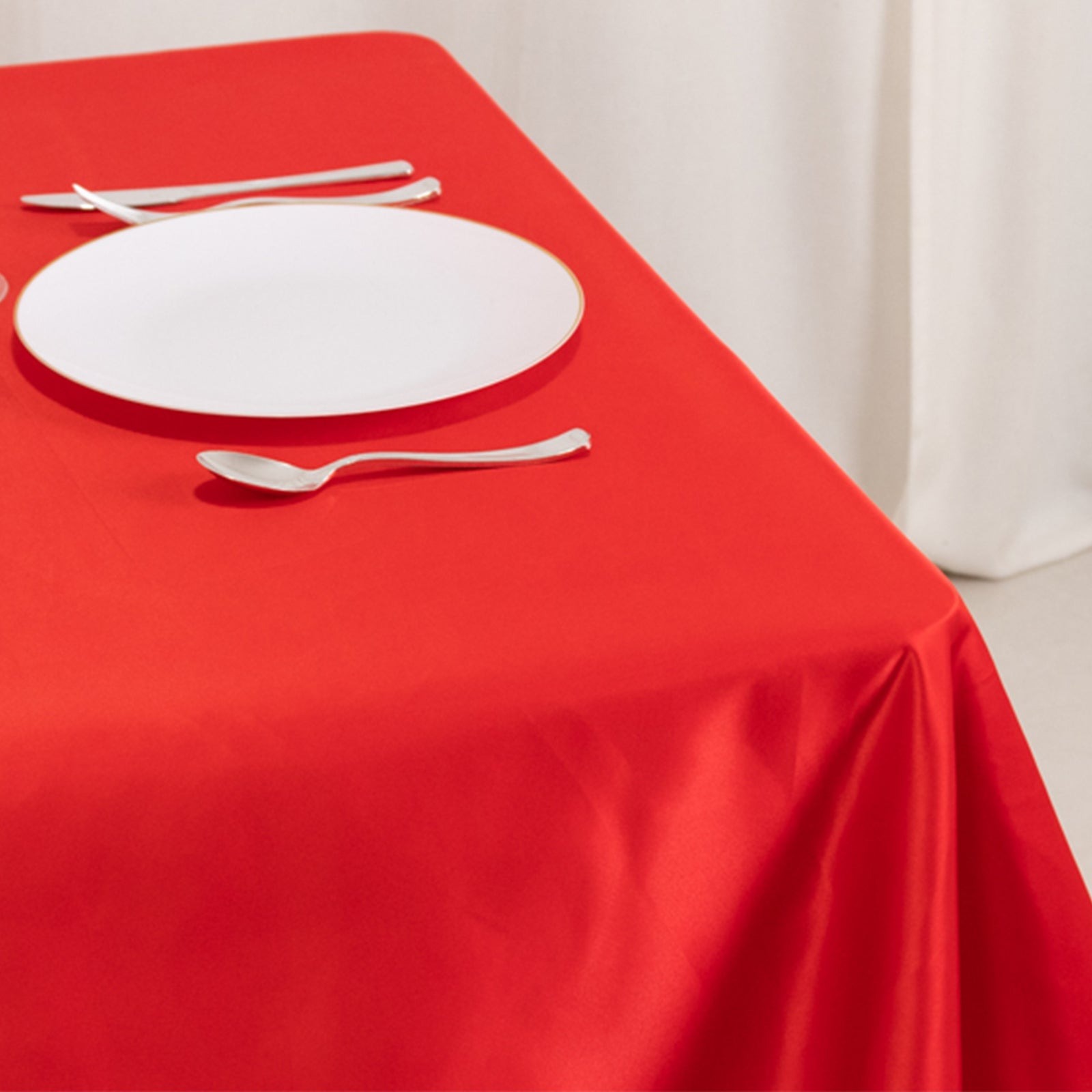 54"x54" Square Lamour Satin Tablecloths for a Wedding Party Decorations Supplies - Picture 110 of 135