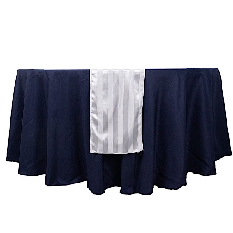12x108 in Stripes Satin TABLE RUNNER Wedding Party Linens Events Decorations - Picture 60 of 65