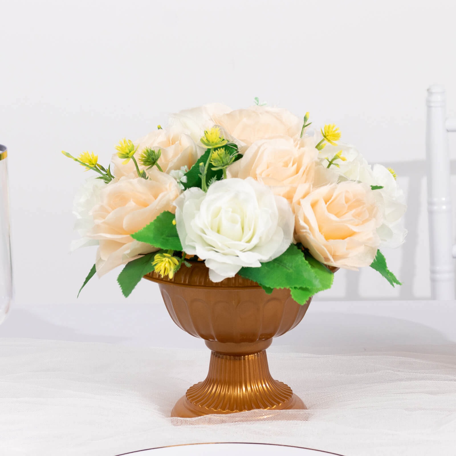 4 pcs 6" Roman Style Plastic Vase Flower Pots Table Centerpieces Decorations - Picture 8 of 17