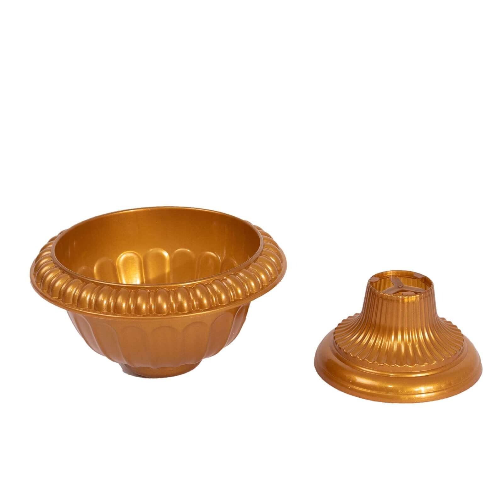 4 pcs 6" Roman Style Plastic Vase Flower Pots Table Centerpieces Decorations - Picture 9 of 17