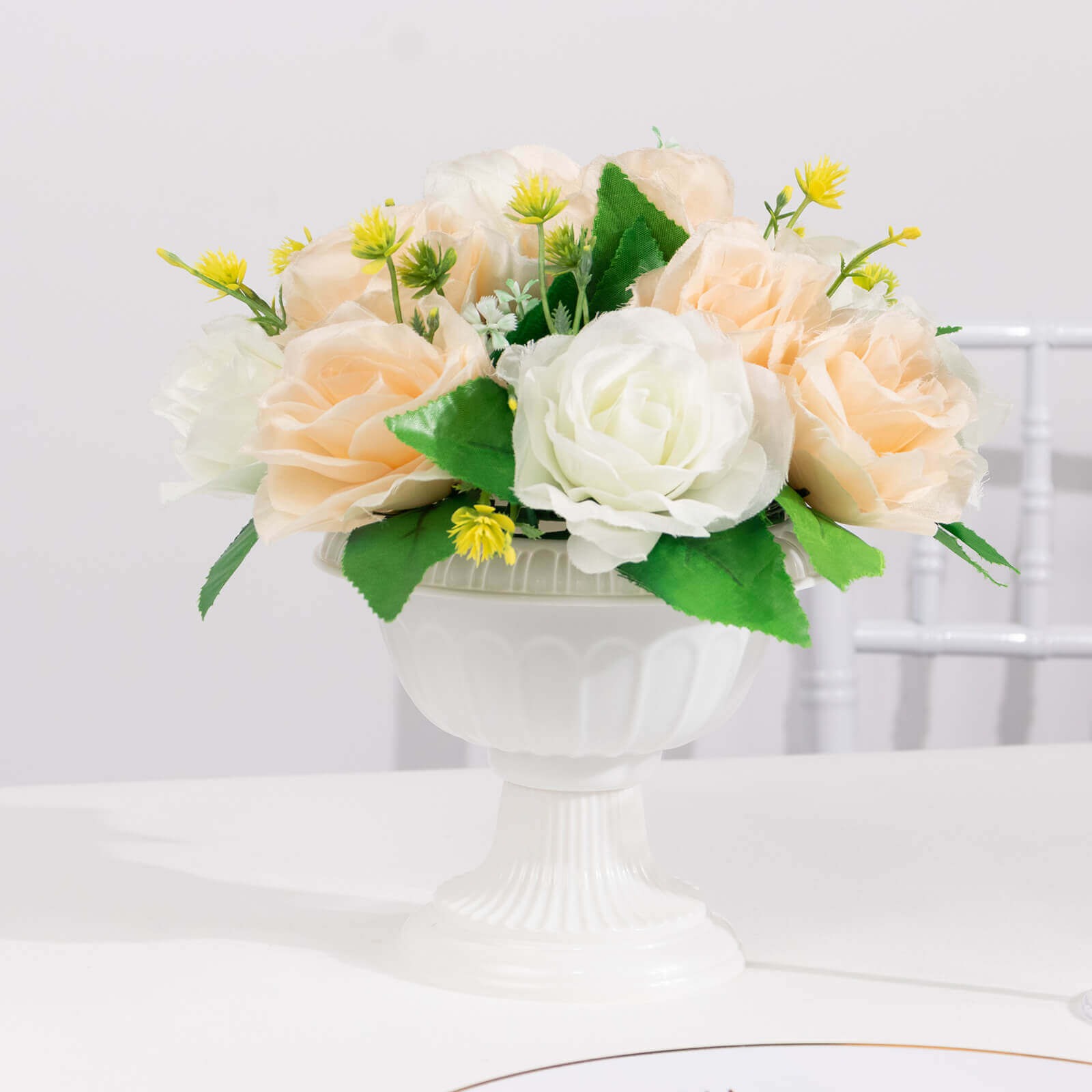 4 pcs 6" Roman Style Plastic Vase Flower Pots Table Centerpieces Decorations - Picture 14 of 17