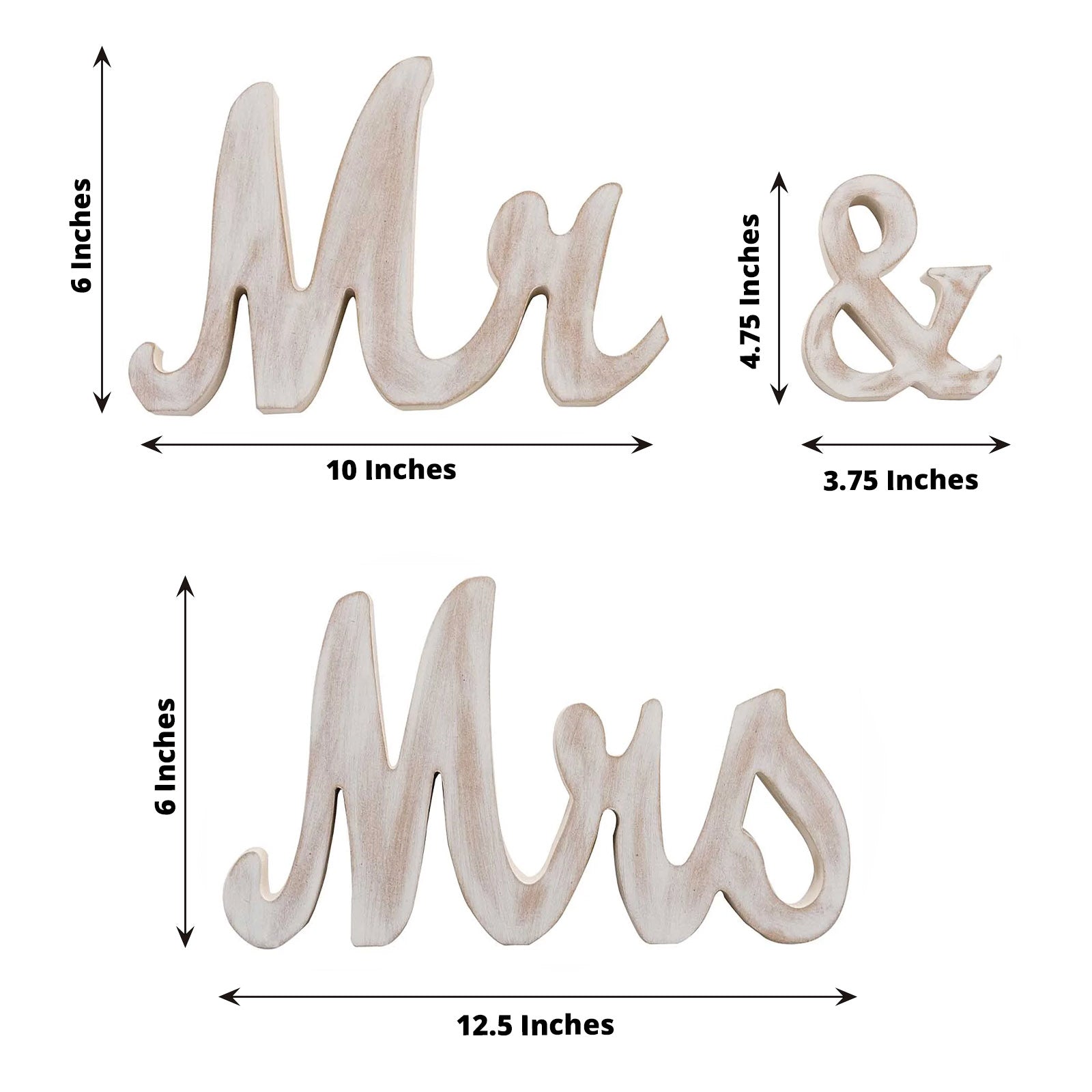 Glittered Wooden Mr & Mrs Freestanding Wedding Table Display Signs Party Events - Picture 15 of 19