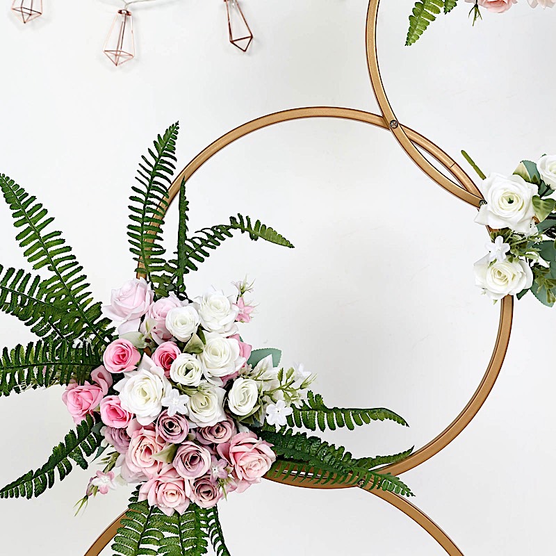 5 feet Metal HOOPS Pillar Stand BACKDROP DECORATION Wedding Party Home Supplies