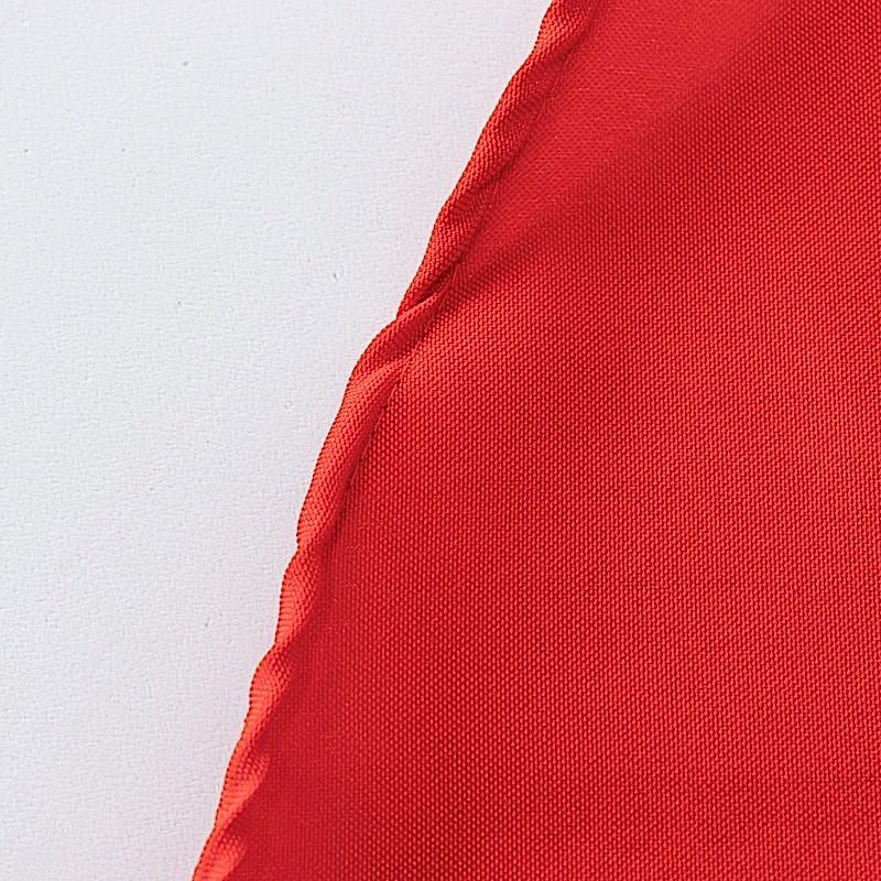 RED 132" Premium ROUND POLYESTER TABLECLOTH Wedding Party Tabletop Dinner detailed image 7