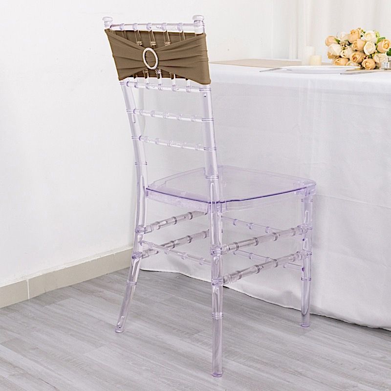 20 Spandex CHAIR SASHES with Silver Round Buckles Wedding Party Decorations SALE - Picture 159 of 188
