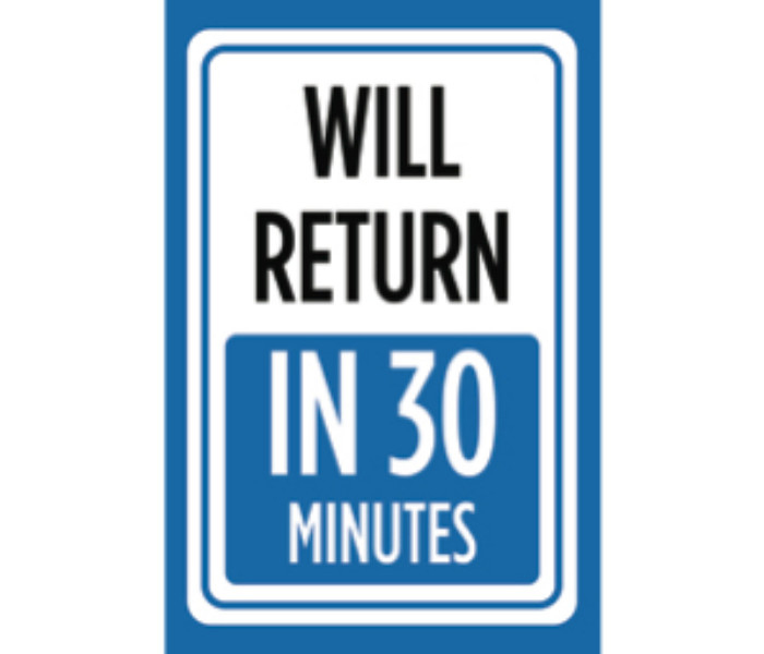 Will Return Shortly Sign Printable Printable Word Searches