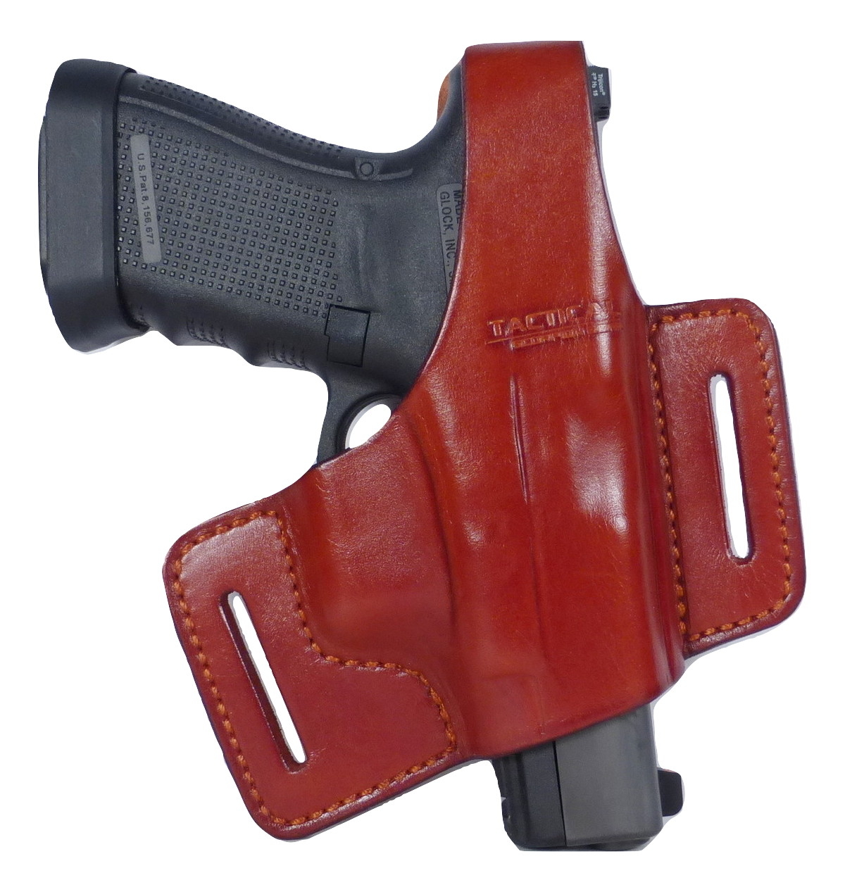 Leather Thumb  Holster Glock 19 23 32 CZ P10c-img-0