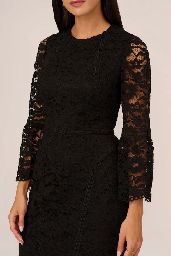 【海外限定】AdriannaPapell ドレス☆Lace Short Dress, Black Adrianna Papell Lace Short Dress, Black, 6 | eBay