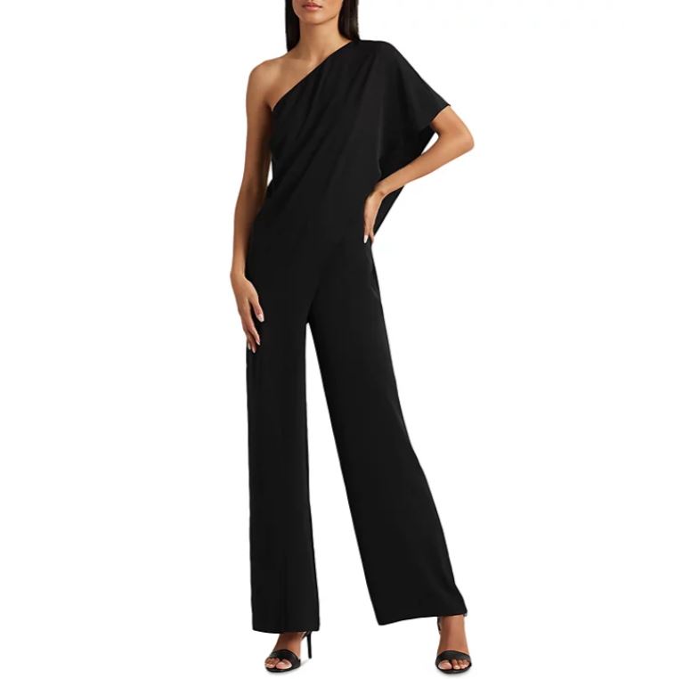 【Polo Ralph Lauren】Asymmetric one-piece jumpsuit Polo Ralph Lauren Asymmetric One-Piece Jumpsuit in Blue