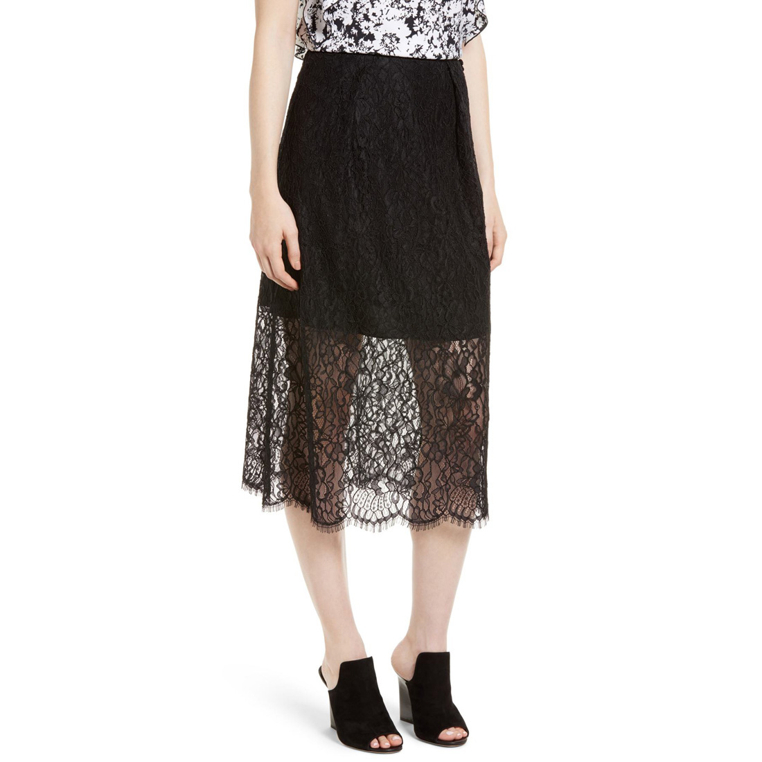 LeWit Encaje Falda Midi, Negro, 12 LeWit Encaje Falda Midi, Negro, 12 edición limitada