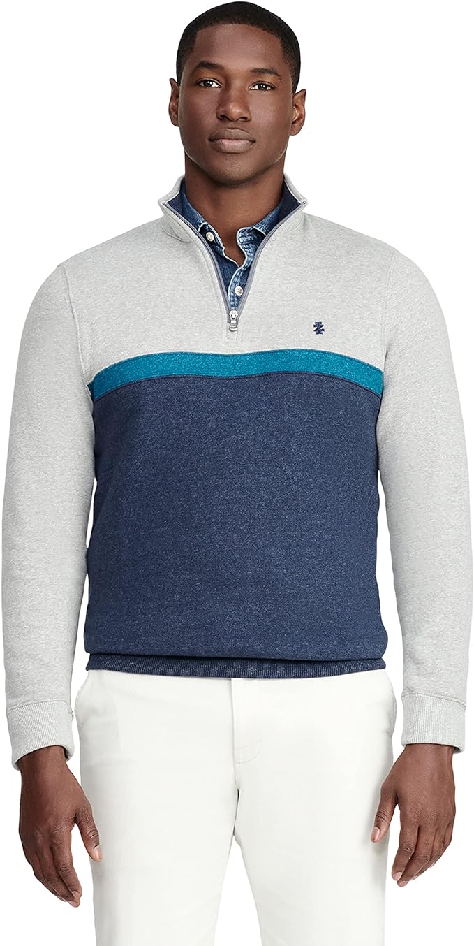IZOD Men's Advantage Performance Quarter Zip Fleece Pullover