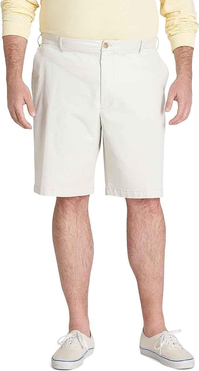 IZOD Men's Classic Flat Front Chino Short - Picture 16 of 21