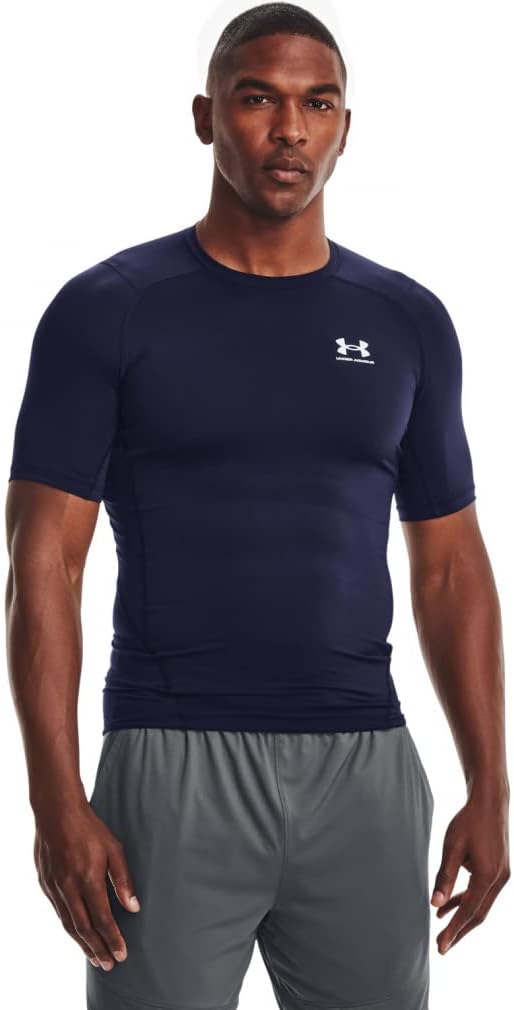 Компрессионная футболка Under Armour с коротким рукавом Темно-синий 410Белый XXL 9890₽