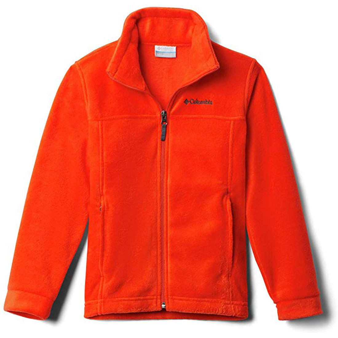 womens orange columbia fleece jacket