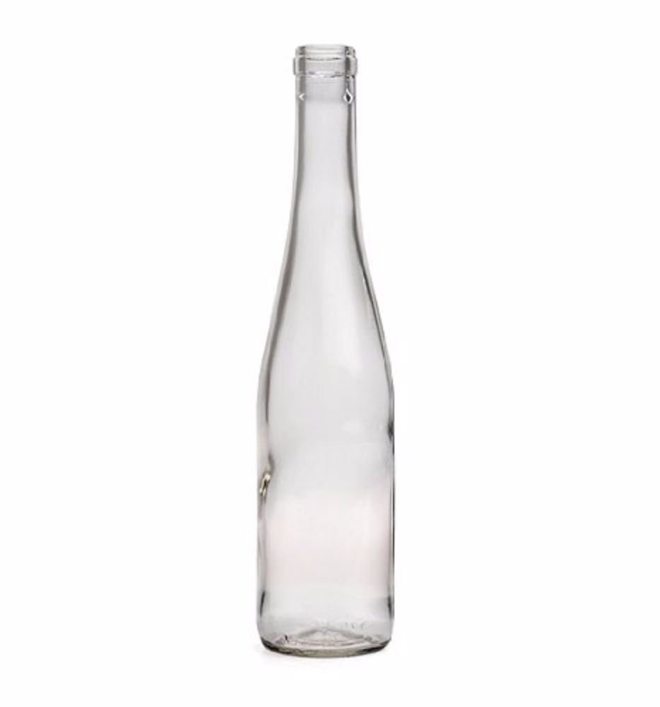 375 Ml Split Clear Wine Bottles, Cork Finish For Wine Making